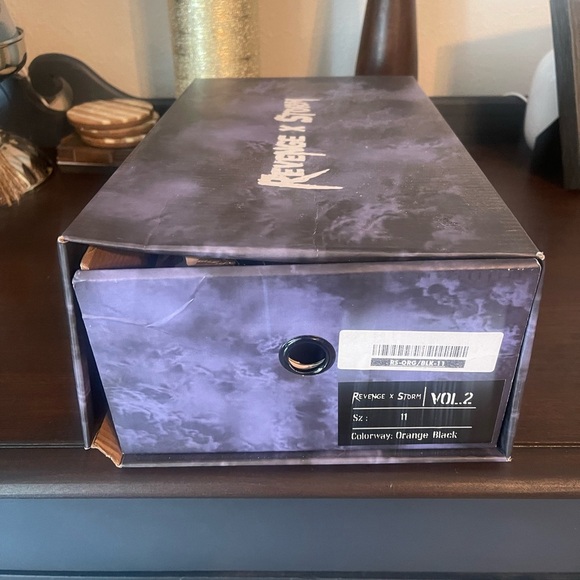 Vans Men's Orange and Black Athletic Shoes - Picture 3 of 6